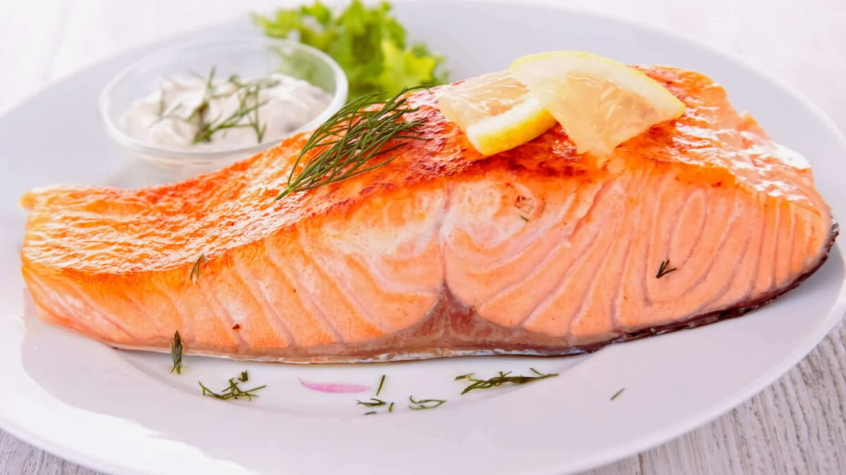 Roasted Salmon at Imperial Market & Deli cooked to perfection